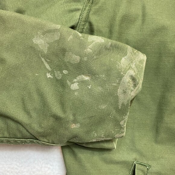 Vintage US Military A-1 Cold Weather Permeable Deck Jacket Men's XL Sherpa Lined - Picture 8 of 16